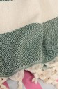 Пляжное полотенце Peshtemal Elmas Dark Green Пляжное полотенце Peshtemal Elmas Dark Green