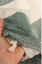 Пляжное полотенце Peshtemal Elmas Dark Green Пляжное полотенце Peshtemal Elmas Dark Green