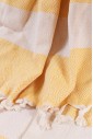 Турецкое пляжное полотенце Peshtemal Elmas Yellow