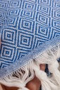 Полотенце для пляжа Peshtemal Elmas D.Blue-Cream