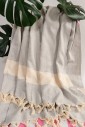 Полотенце подстилка для пляжа Peshtemal Elmas L.Grey-Cream