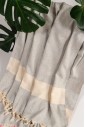 Полотенце подстилка для пляжа Peshtemal Elmas L.Grey-Cream