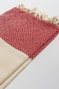 Большое пляжное полотенце Peshtemal Elmas Red