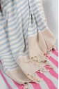 Пляжное полотенце Peshtemal Stripe Beige-L.Grey