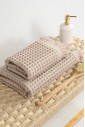 Полотенеца вафельные для ванной бани пляжа Waffle Spa Towel Beige