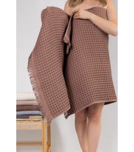 Набор вафельных полотенец Waffle Spa Towel Brown