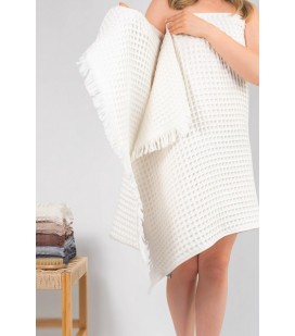 Набор вафельных полотенец Waffle Spa Towel Cream