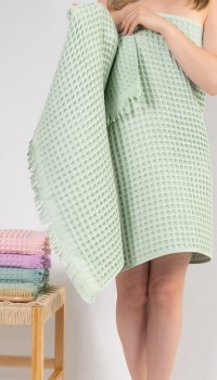 Набор вафельных полотенец Waffle Spa Towel Mint