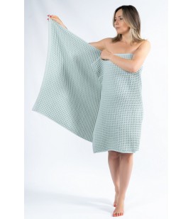 Waffle towel mint