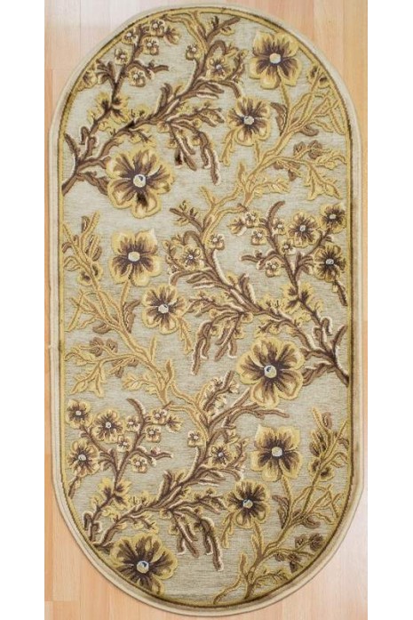Ковер Schenille 7386l ivory овал