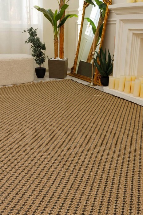 Килим Cotta b3731a black-jute