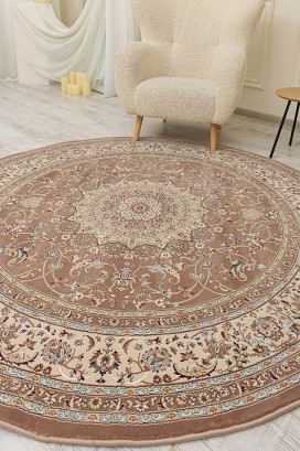 Esfehan 4878a brown-ivory круг Esfehan 4878a brown-ivory круг