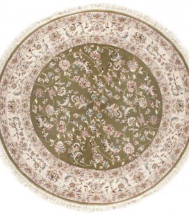 Esfehan 4904a green-ivory круг