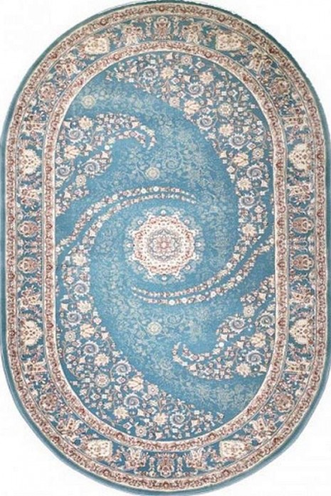 Килим Esfehan 7927a blue-blue овал
