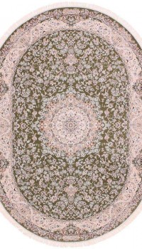 Esfehan 7786a green-ivory овал