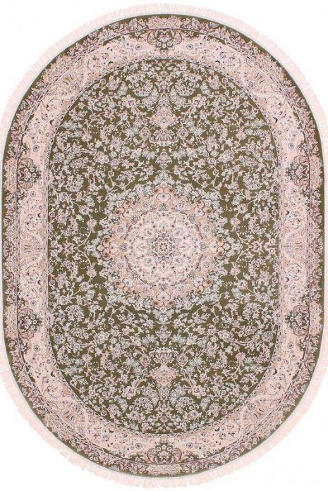 Килим Esfehan 7786a green-ivory овал