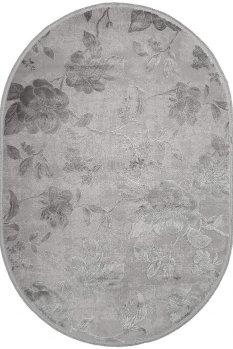Килим Taboo h324a hb.grey-grey овал