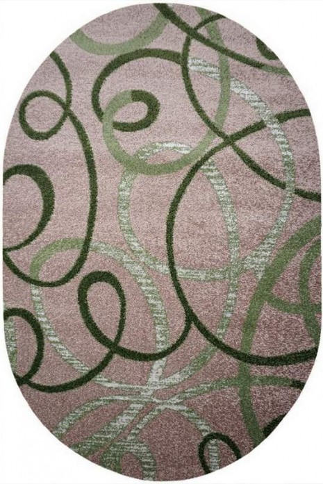Килим Kiwi 02582A beige-l.green овал