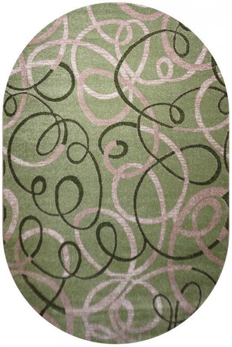 Килим Kiwi 02582A l.green-beige овал