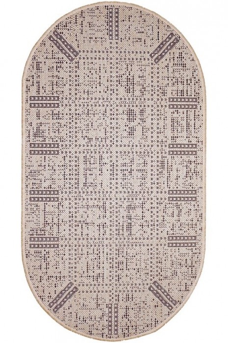 Килимок на гумовій основі Lana 19247-19 овал