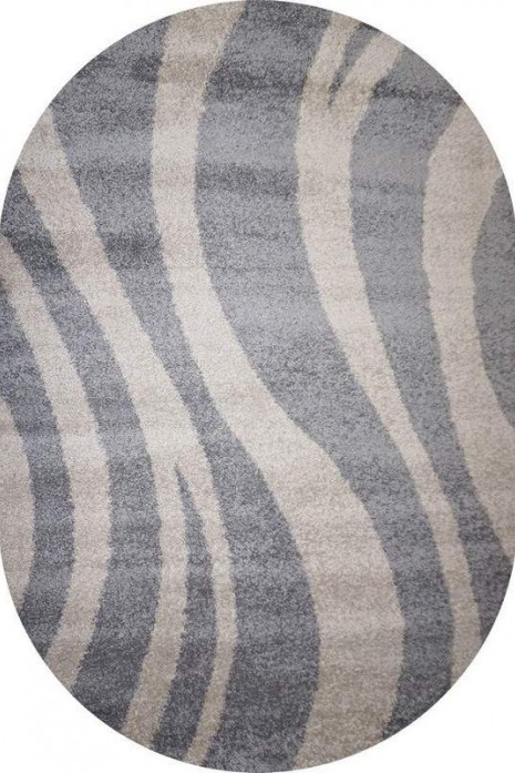 Килим Shaggy Bravo 1846 grey-beige овал