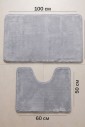 Набор ковриков для ванной Microfiber Grey