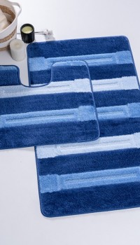 Saidtex 8352 D.Blue набор ковриков